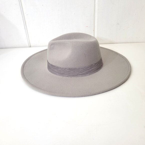 Carley Jean Los Angeles Wide-Brimmed Gray Felt Hat - Picture 4 of 7